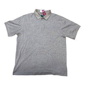 David Taylor Men’s Jacquard Polo Shirt 2XLT No Roll Colar Big & Tall 2XLT NEW